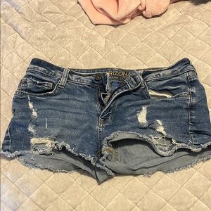 Arizona Jean Company Distressed Blue Jean Shorts